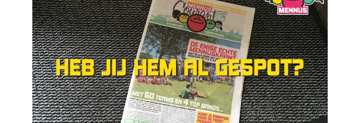 Mennus courant 2016 staat online