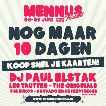 Nog maar 10 dagen!